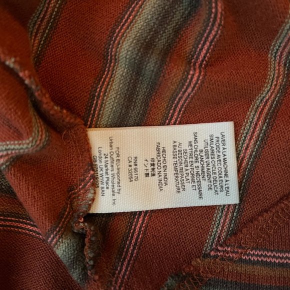 Free People Rust Chevron Striped Tunic Dress - Picture 15 of 15